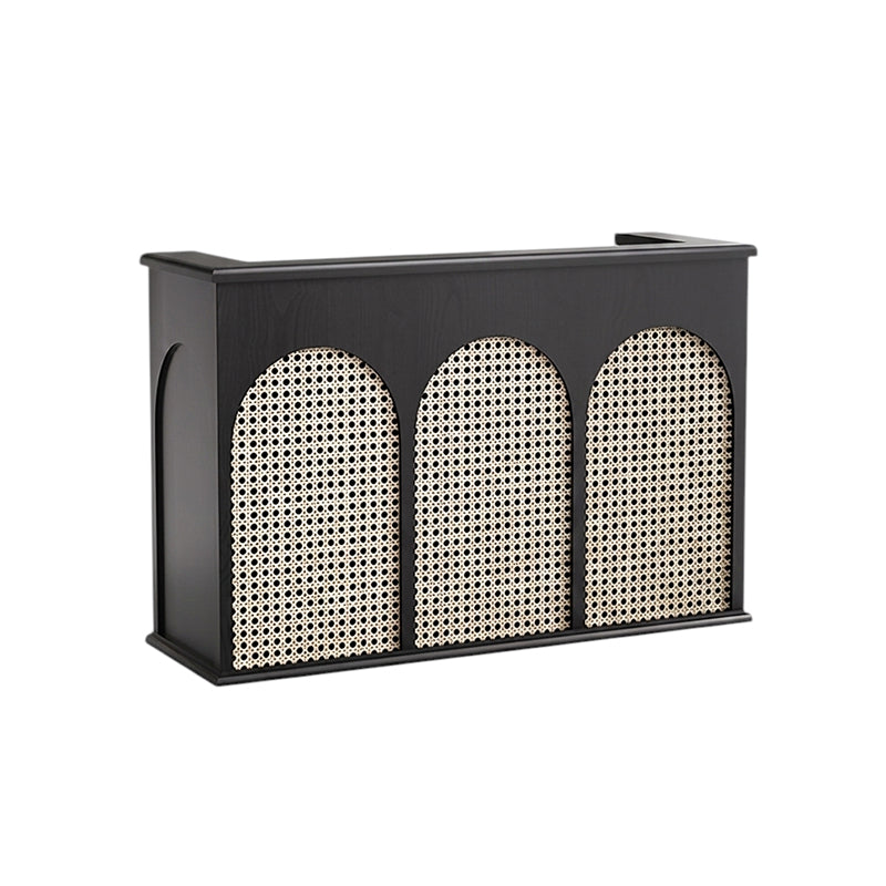 BDLFurniture Mid-Century Rattan Reception Desk & Front Desk for Boutique & Cafe
