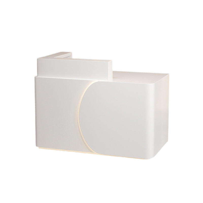 Modern Gloss Reception Desk & Front Desk 100-240cm Assembled by BDLFurniture