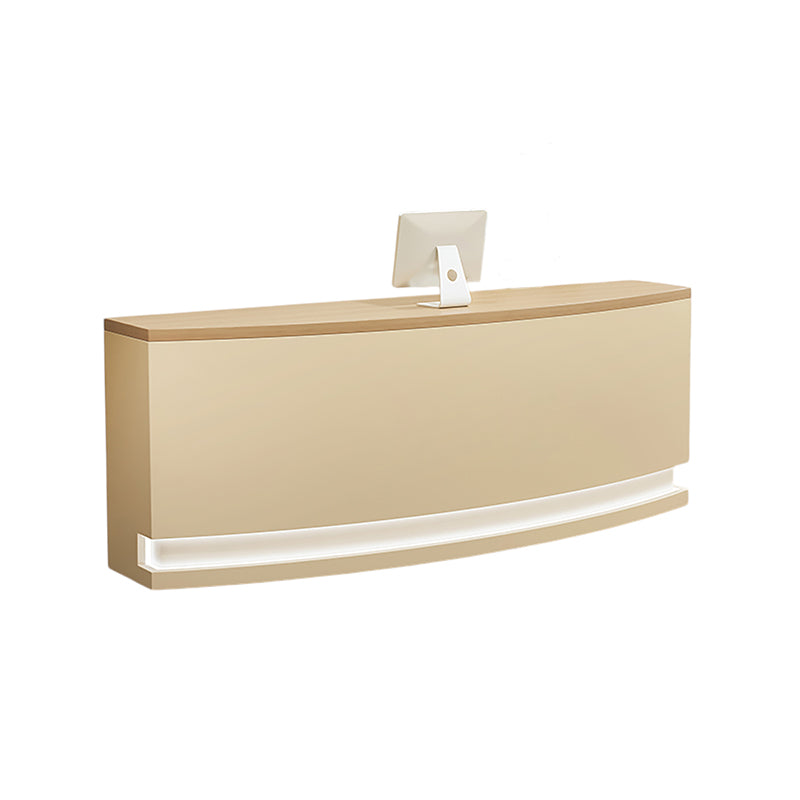 Semi-Circular Curved Reception Desk & Front Desk for Salon Retail by BDLFurniture