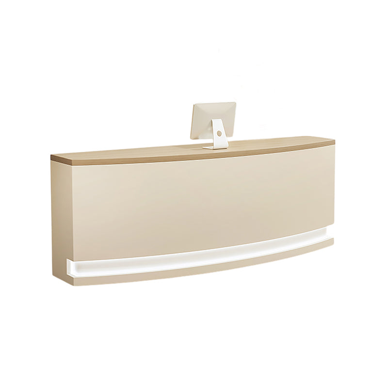 Semi-Circular Curved Reception Desk & Front Desk for Salon Retail by BDLFurniture