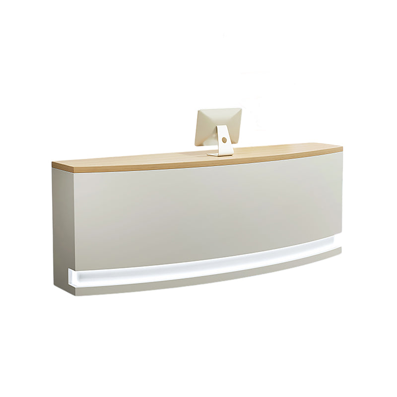 Semi-Circular Curved Reception Desk & Front Desk for Salon Retail by BDLFurniture