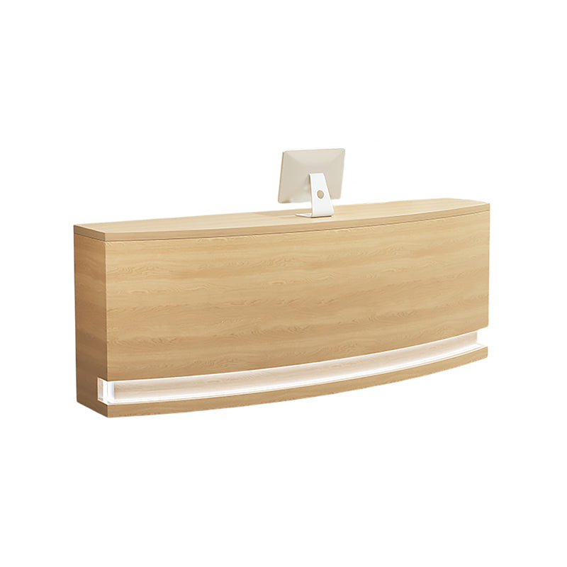 Semi-Circular Curved Reception Desk & Front Desk for Salon Retail by BDLFurniture