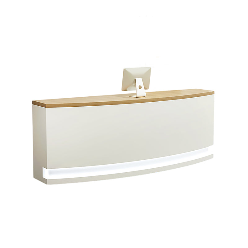 Semi-Circular Curved Reception Desk & Front Desk for Salon Retail by BDLFurniture