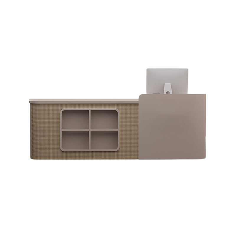BDLFurniture Luxury Rattan Reception Desk & Front Desk for Boutique Cafe Hotel
