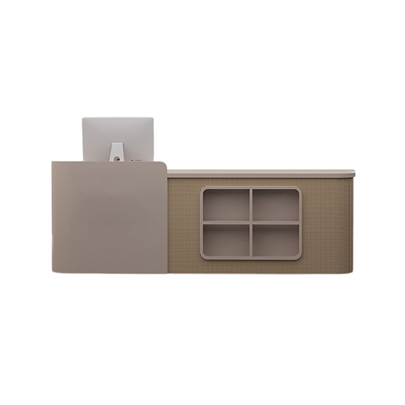 BDLFurniture Luxury Rattan Reception Desk & Front Desk for Boutique Cafe Hotel