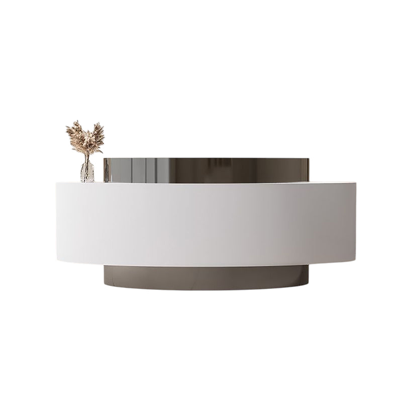 Luxury Curved Reception Desk & Front Desk 180-350cm Assembled by BDLFurniture
