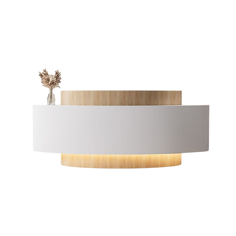 Luxury Curved Reception Desk & Front Desk 180-350cm Assembled by BDLFurniture