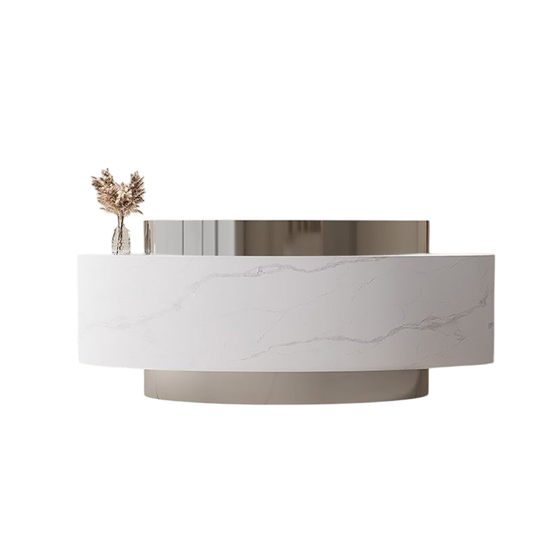 Luxury Curved Reception Desk & Front Desk 180-350cm Assembled by BDLFurniture