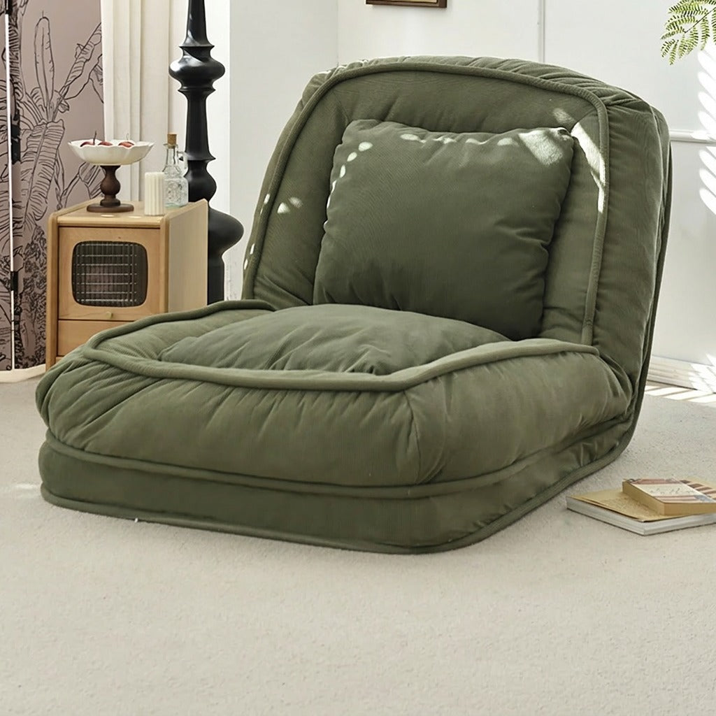 Foldable Single Sofa Bed Chair with Reclining Design for Bedroom and Living Room