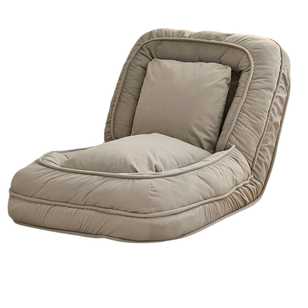 Foldable Single Sofa Bed Chair with Reclining Design for Bedroom and Living Room