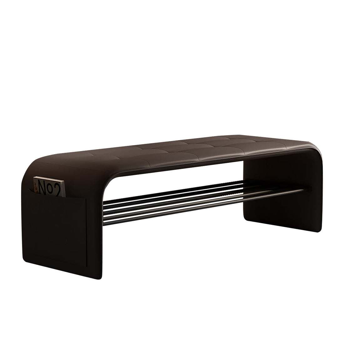 BDLFurniture Entryway Shoe Storage Bench & Shoe Rack Ottoman Luxury Store Reception