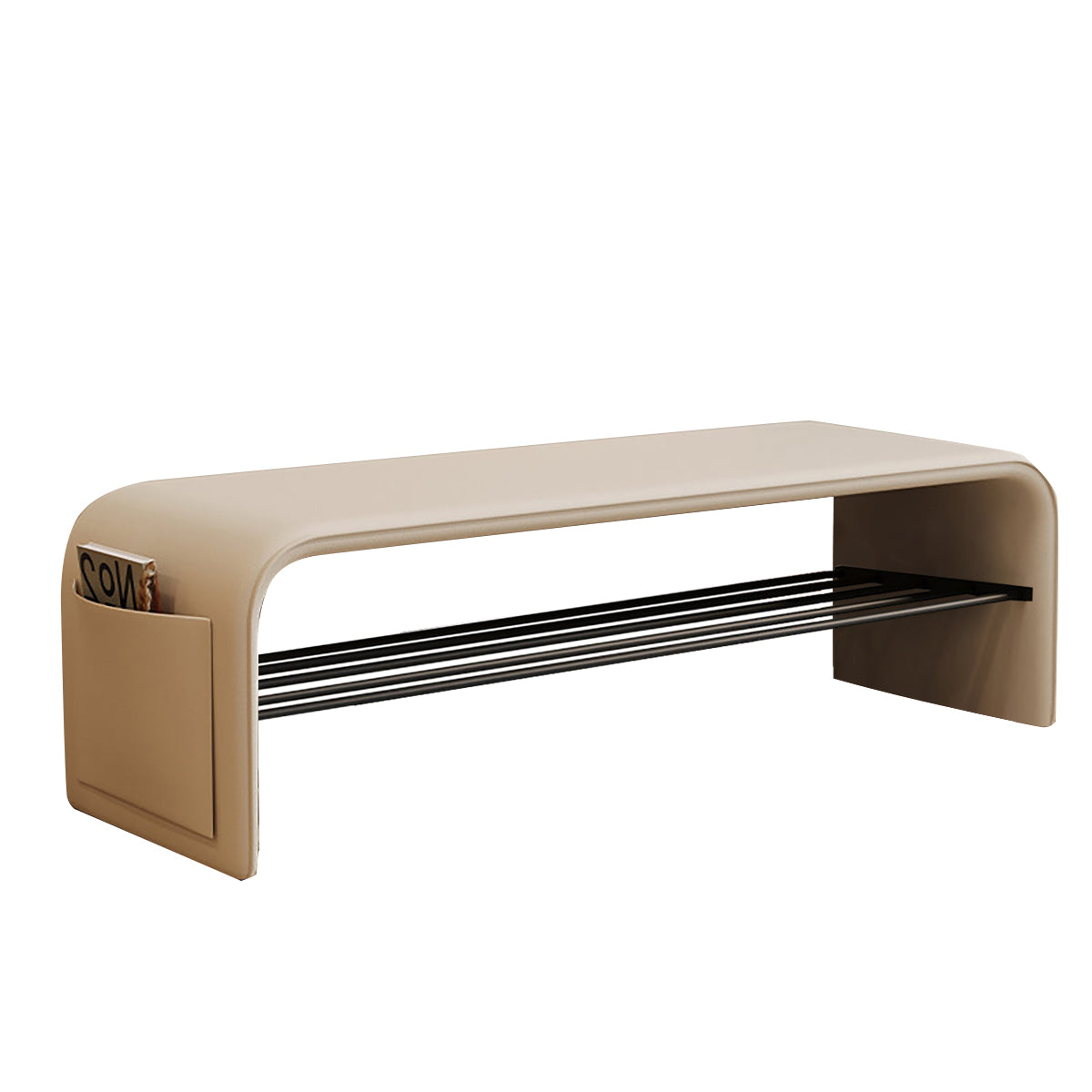 BDLFurniture Entryway Shoe Storage Bench & Shoe Rack Ottoman Luxury Store Reception