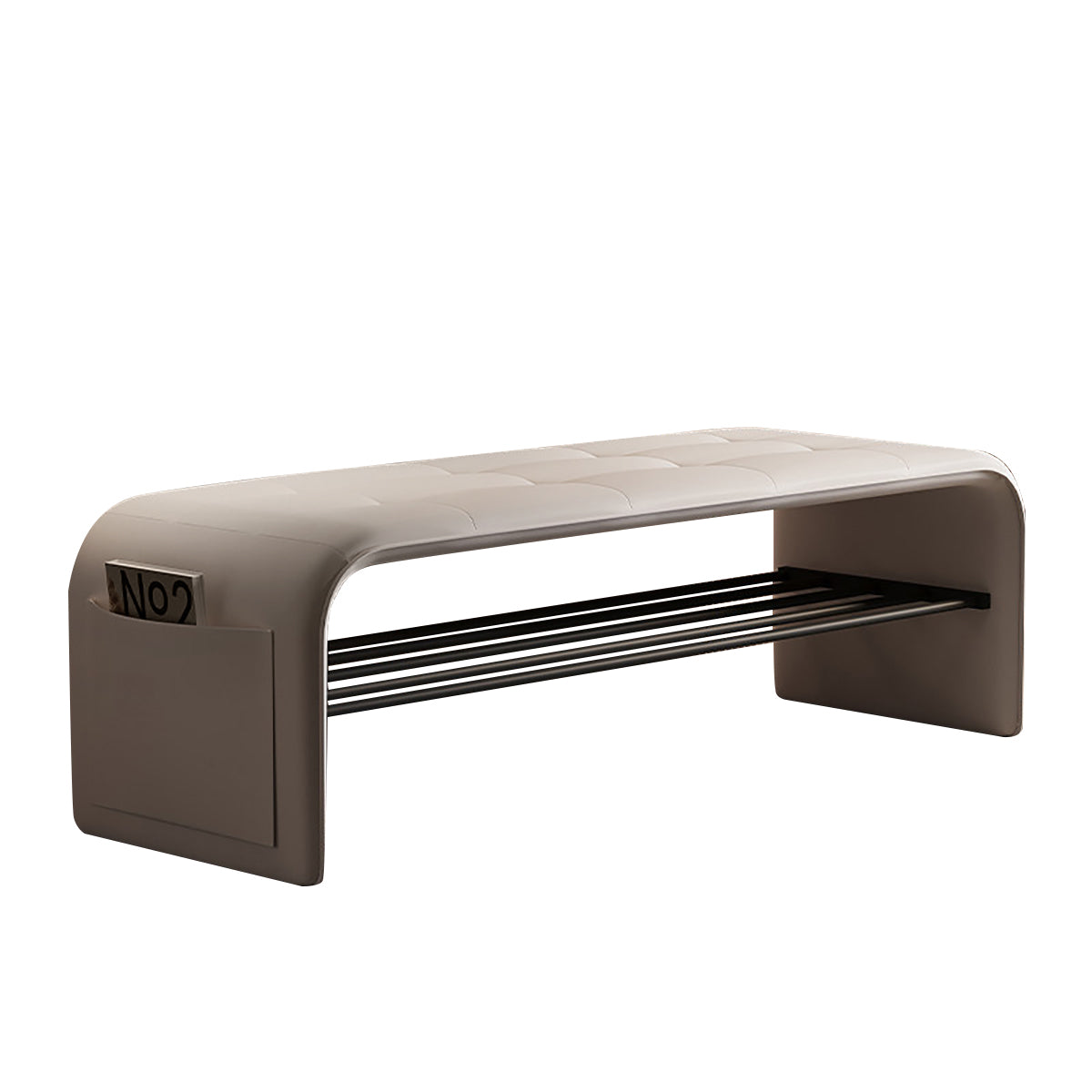 BDLFurniture Entryway Shoe Storage Bench & Shoe Rack Ottoman Luxury Store Reception