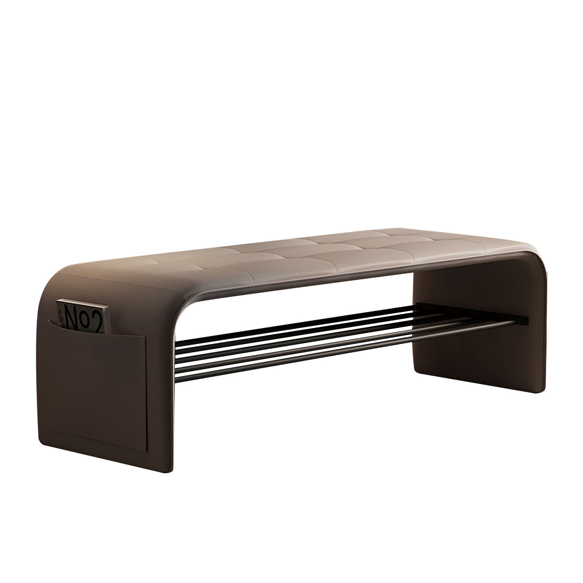 BDLFurniture Entryway Shoe Storage Bench & Shoe Rack Ottoman Luxury Store Reception