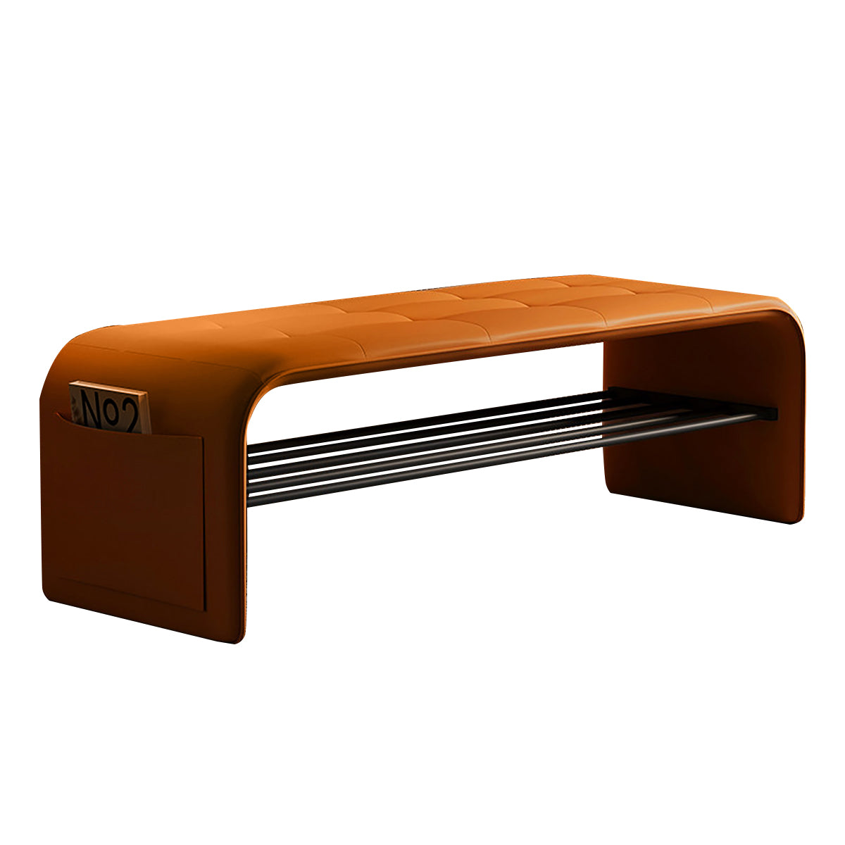 BDLFurniture Entryway Shoe Storage Bench & Shoe Rack Ottoman Luxury Store Reception