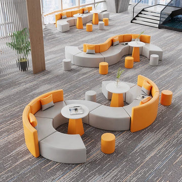BDLFurniture Modular Office Reception Sofa Set Commercial Lounge Couch Flexible Combination