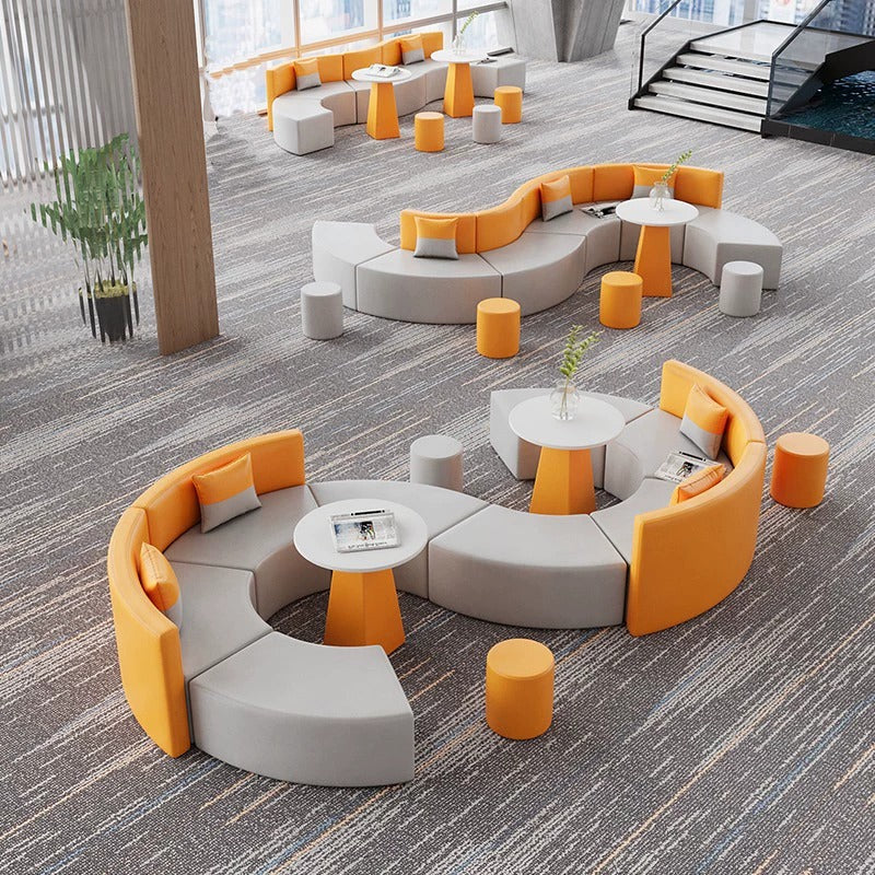 BDLFurniture Modular Office Reception Sofa Set Commercial Lounge Couch Flexible Combination