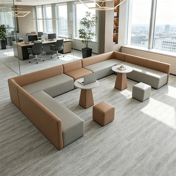 BDLFurniture Modular Creative Lounge Sofa Set Training Centre Waiting Booth Free Combination
