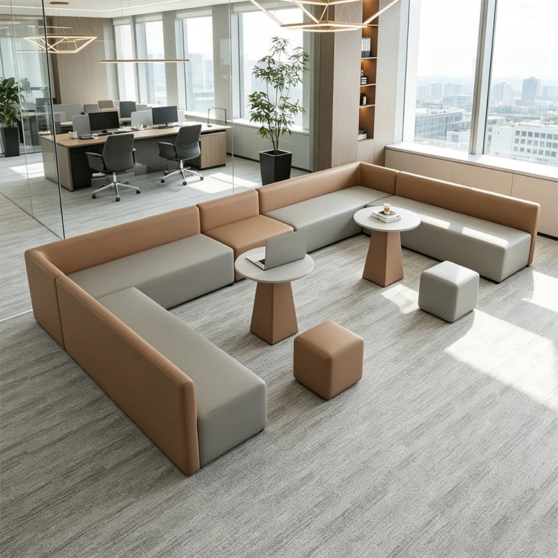 BDLFurniture Modular Creative Lounge Sofa Set Training Centre Waiting Booth Free Combination
