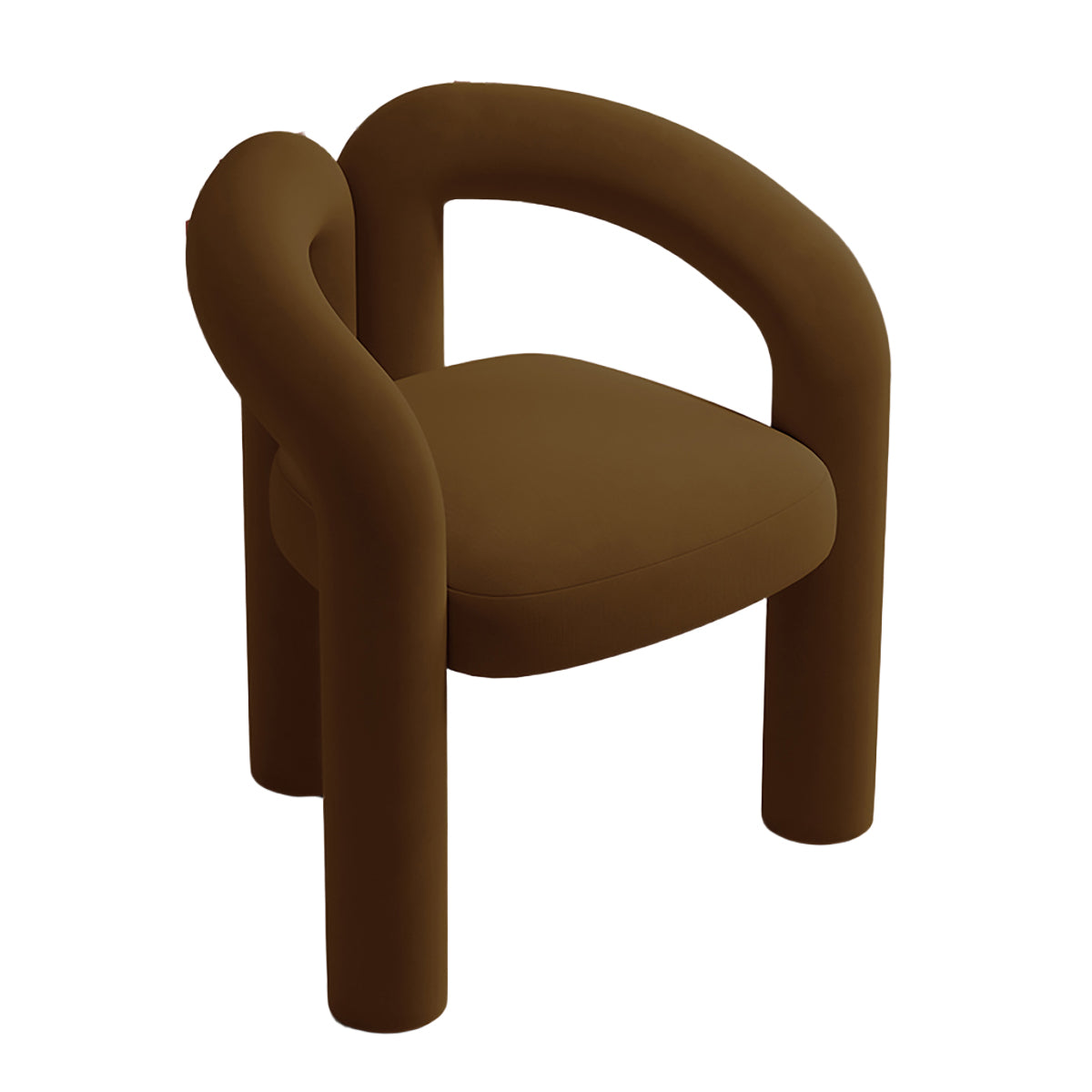 Modern Single Sofa Chair Set 1 Table & 3 Chairs for Salons  Elastic Velvet