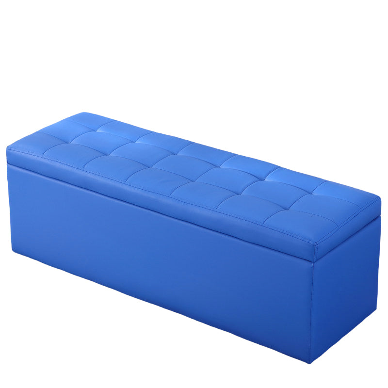 Rectangular Storage Ottoman Bench Home Entryway Fitting Room Sofa Footstool