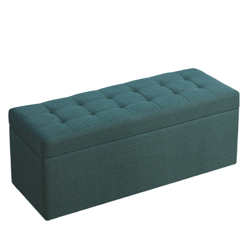 Rectangular Storage Ottoman Bench Home Entryway Fitting Room Sofa Footstool