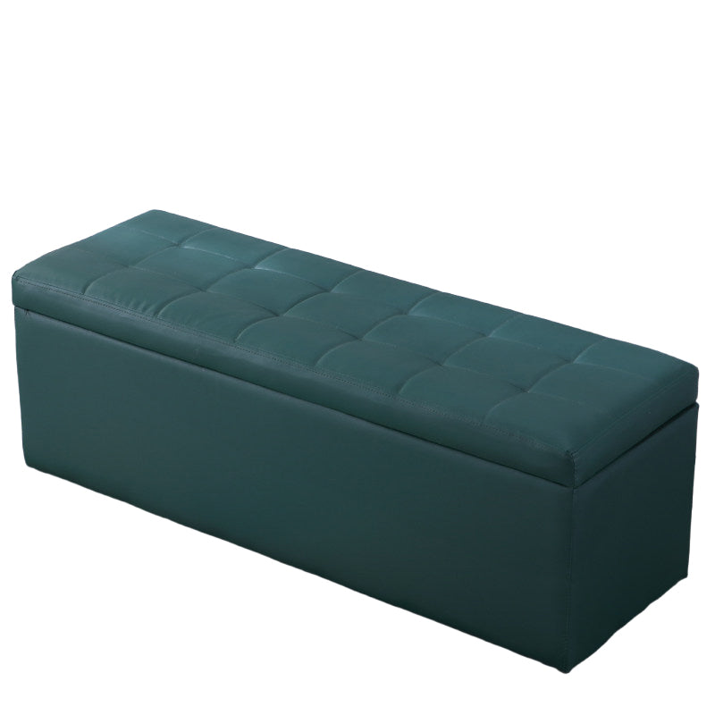 Rectangular Storage Ottoman Bench Home Entryway Fitting Room Sofa Footstool