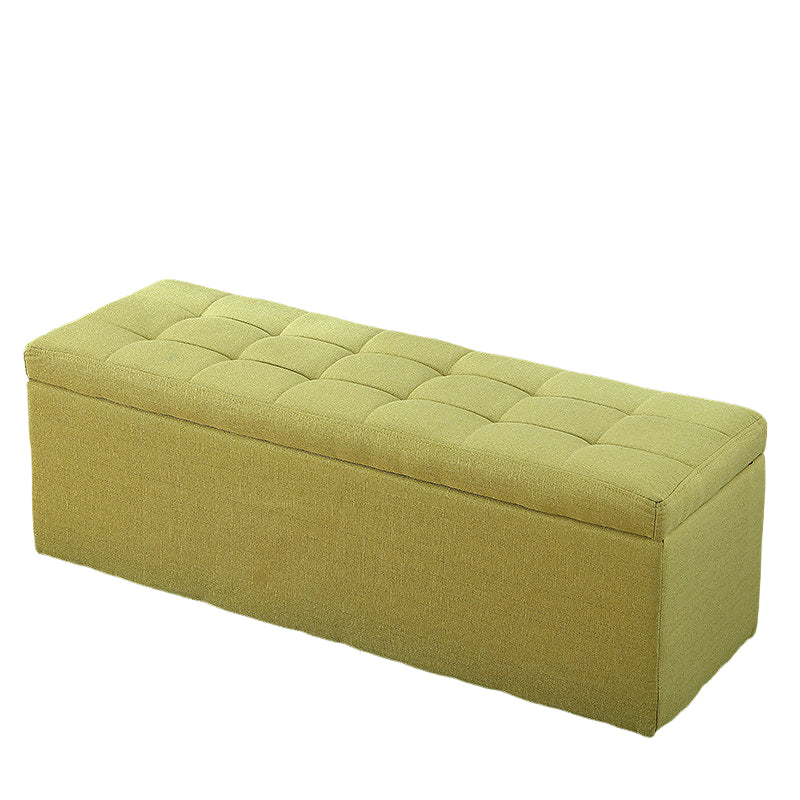 Rectangular Storage Ottoman Bench Home Entryway Fitting Room Sofa Footstool