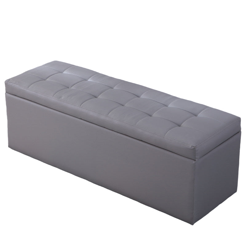 Rectangular Storage Ottoman Bench Home Entryway Fitting Room Sofa Footstool