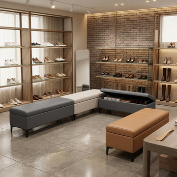 Modular Storage Sofa Commercial Reception Waiting Chair Salon Restaurant Bench