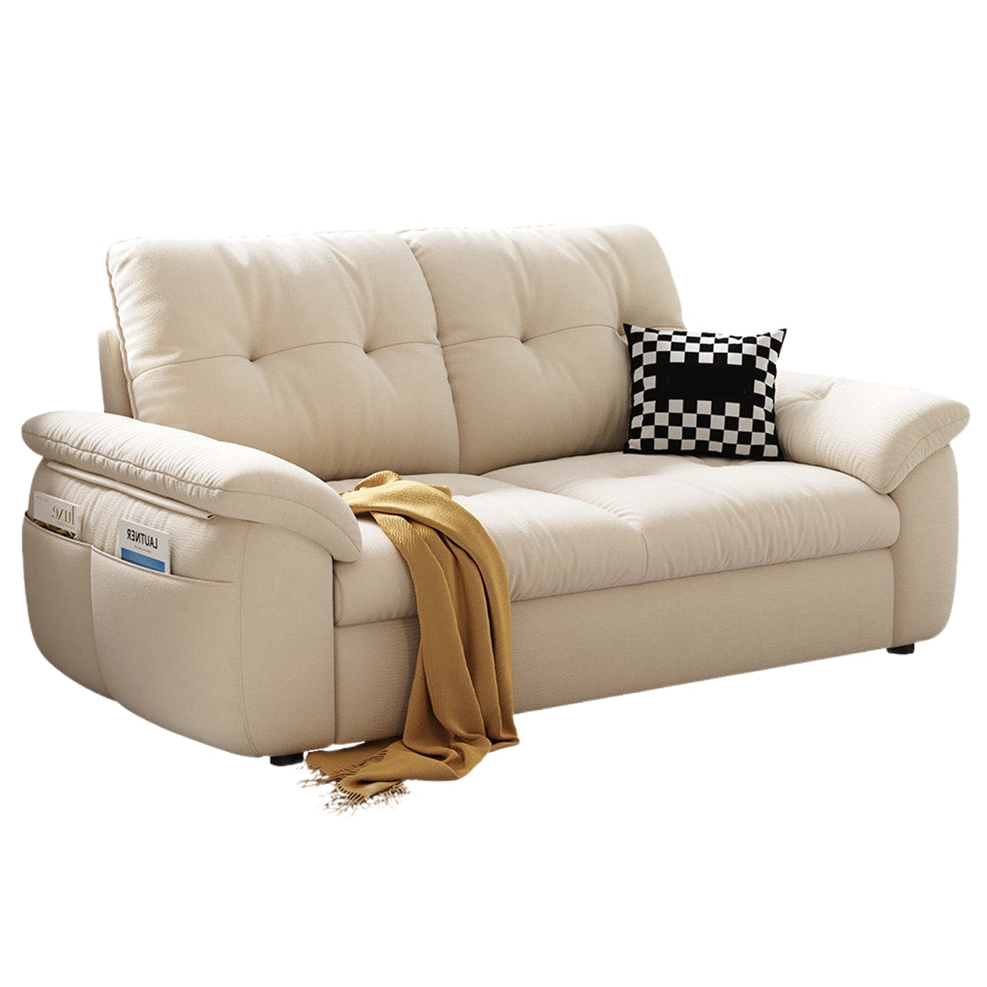 Sofa Bed Foldable Couch Removable Cover Cat Scratch Fabric Apartment Daybed