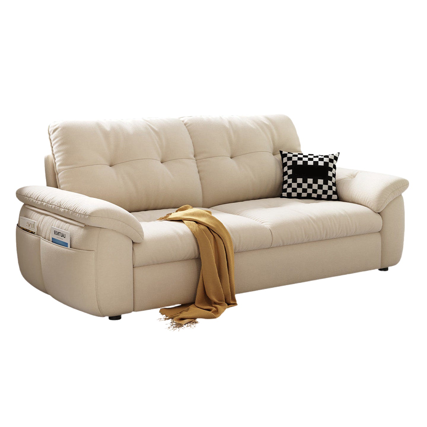 Sofa Bed Foldable Couch Removable Cover Cat Scratch Fabric Apartment Daybed