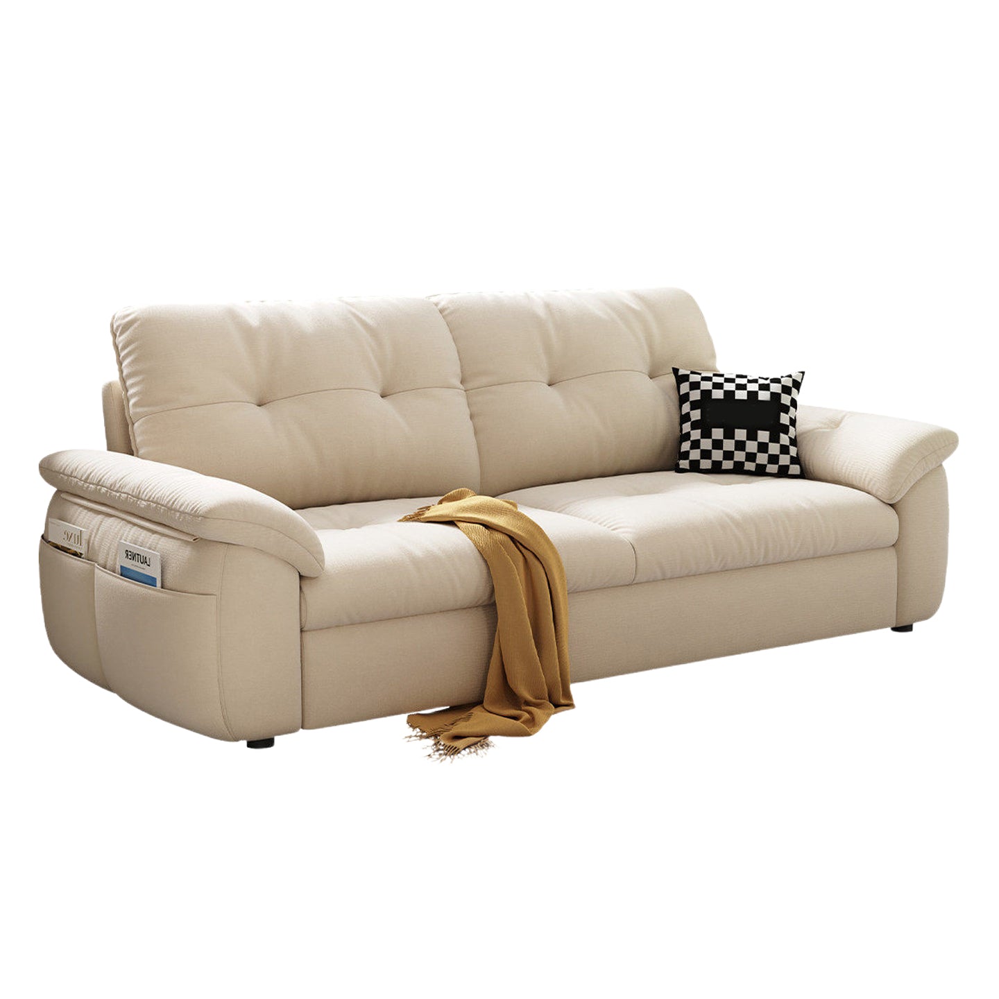 Sofa Bed Foldable Couch Removable Cover Cat Scratch Fabric Apartment Daybed