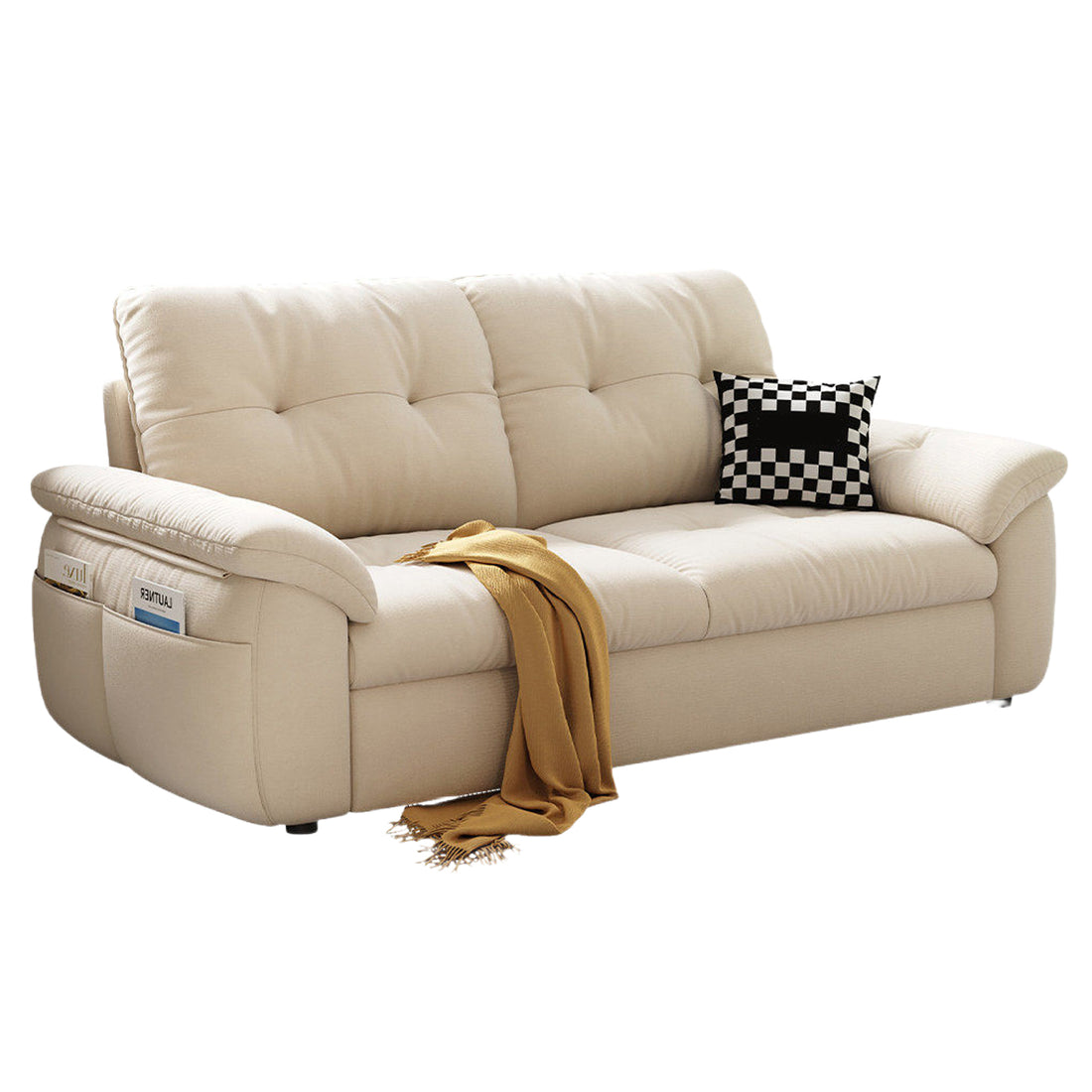 Sofa Bed Foldable Couch Removable Cover Cat Scratch Fabric Apartment Daybed