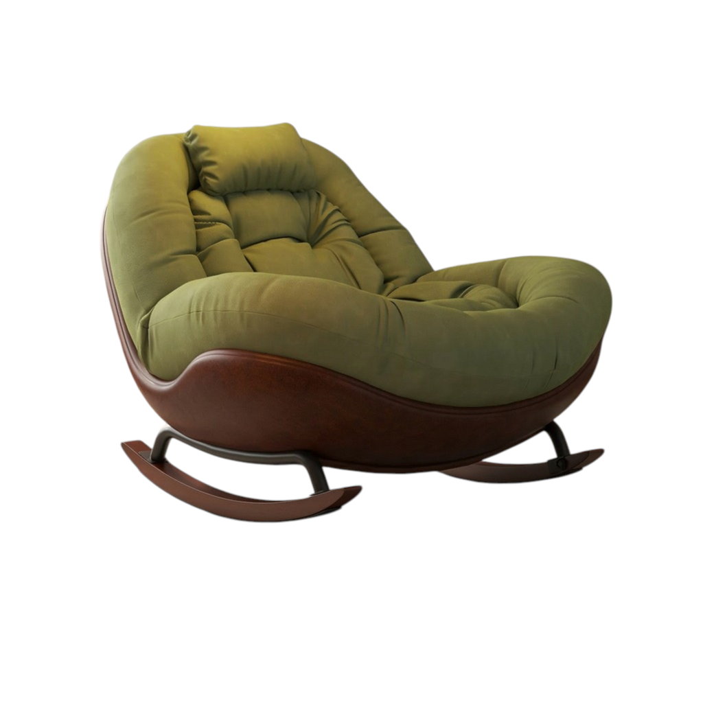 360° Degree Swivel Rocking Lounge Chair Extra Wide Single Lazy Sofa Chair for Living Room and Balcony