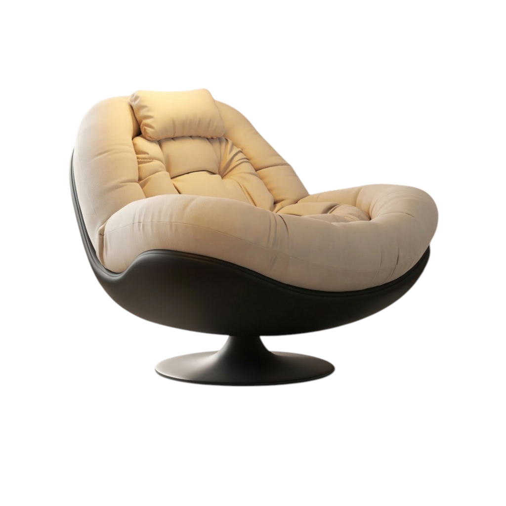 360° Degree Swivel Rocking Lounge Chair Extra Wide Single Lazy Sofa Chair for Living Room and Balcony