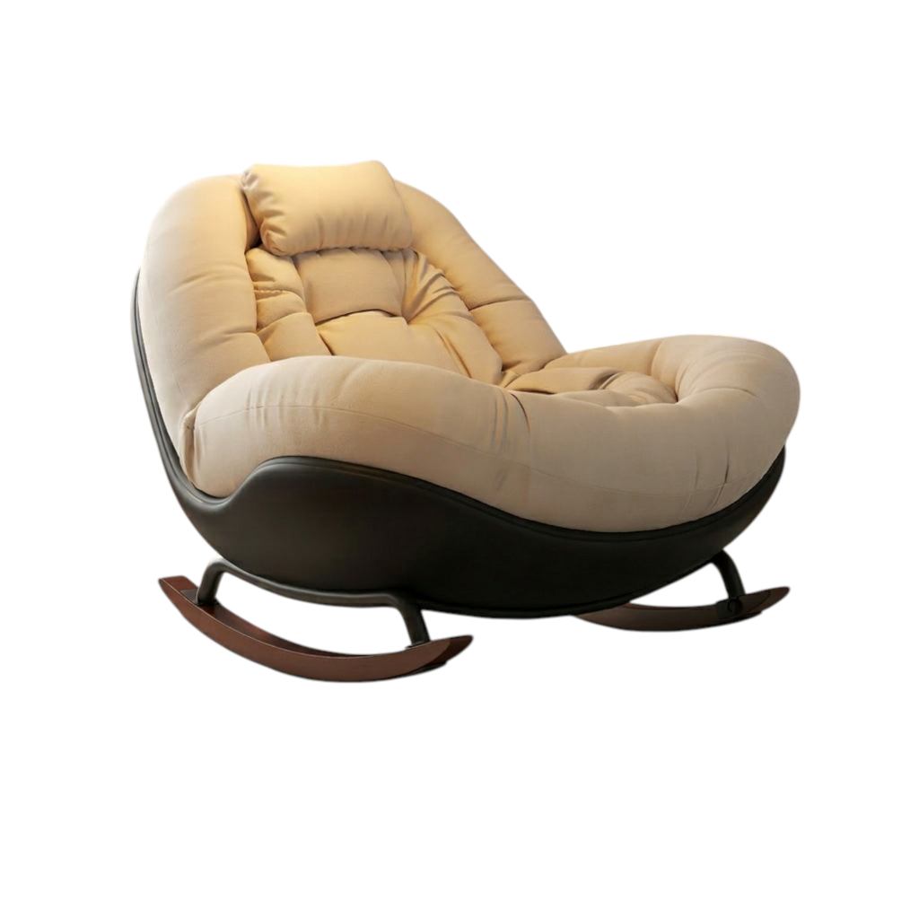 360° Degree Swivel Rocking Lounge Chair Extra Wide Single Lazy Sofa Chair for Living Room and Balcony