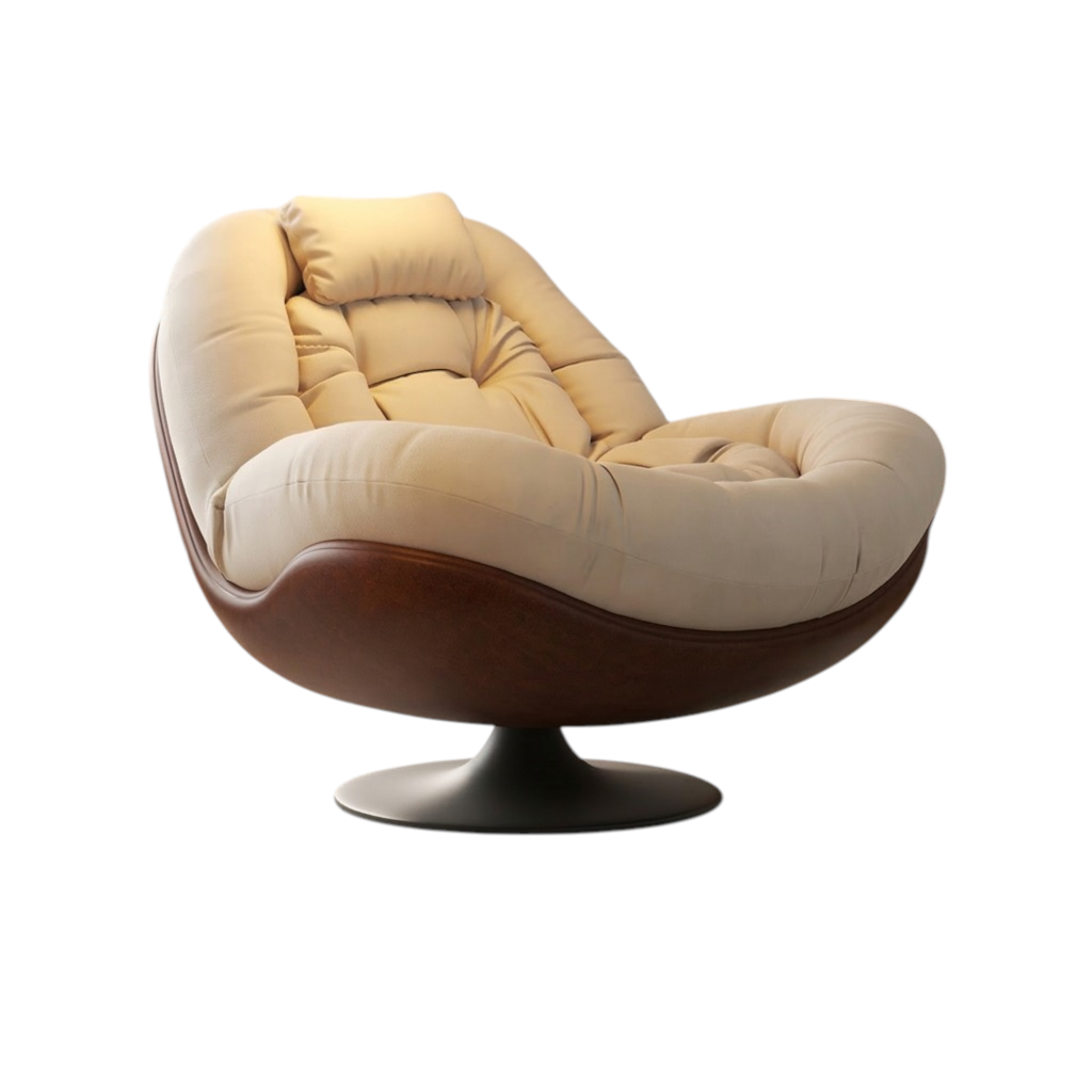 360° Degree Swivel Rocking Lounge Chair Extra Wide Single Lazy Sofa Chair for Living Room and Balcony