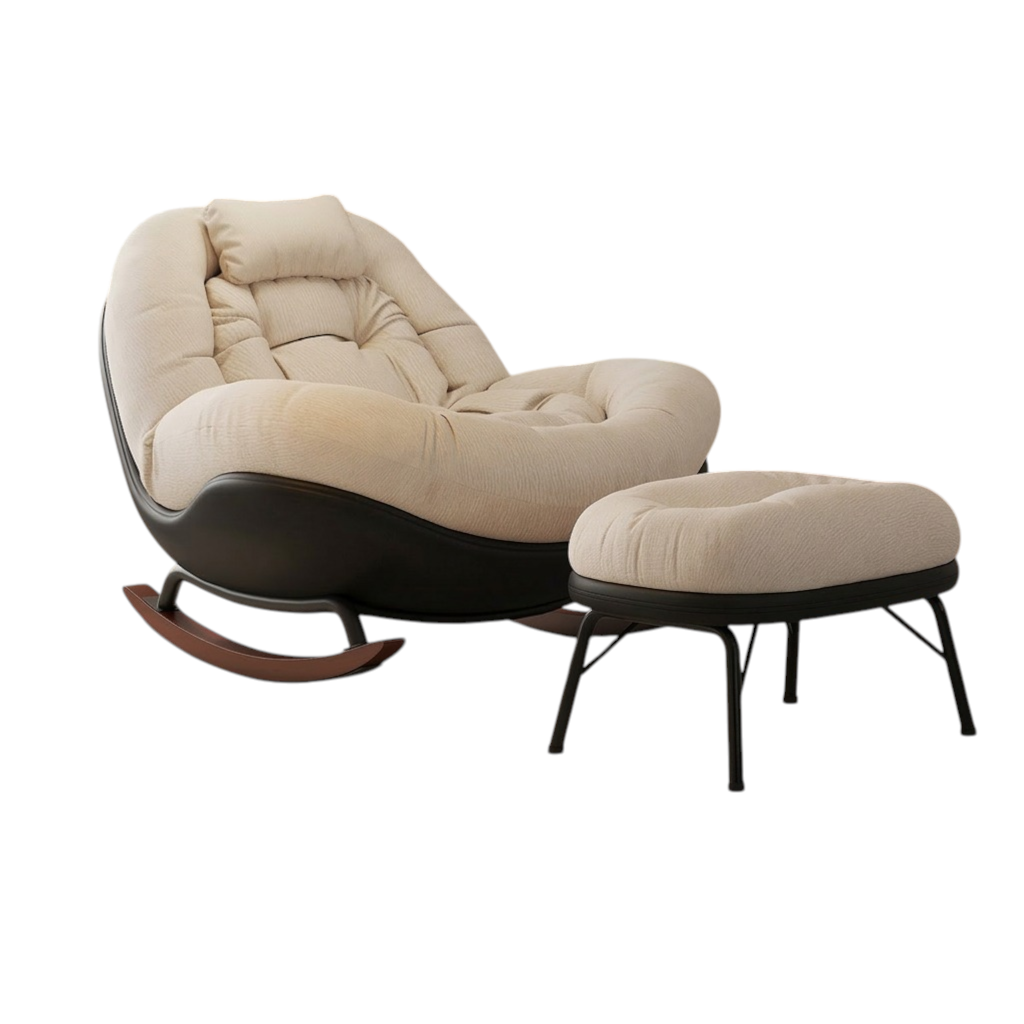 360° Degree Swivel Rocking Lounge Chair Extra Wide Single Lazy Sofa Chair for Living Room and Balcony