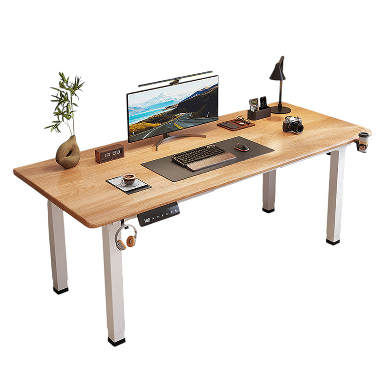 BDLFurniture Electric Standing Desk & Solid Wood Computer Office Workstation 46cm Height Lift