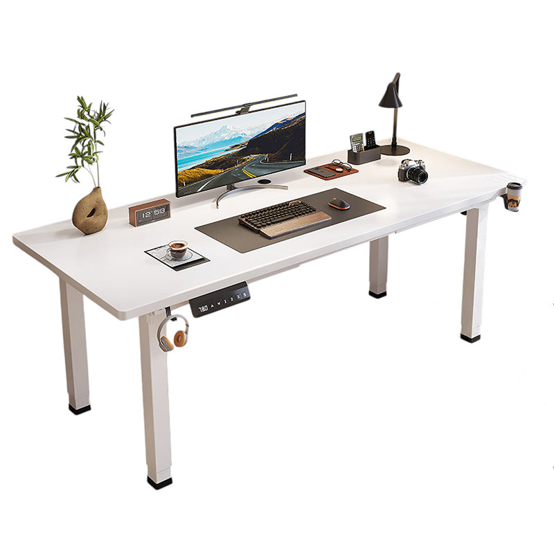 BDLFurniture Electric Standing Desk & Solid Wood Computer Office Workstation 46cm Height Lift