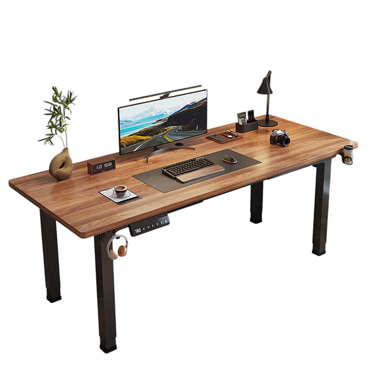 BDLFurniture Electric Standing Desk & Solid Wood Computer Office Workstation 46cm Height Lift