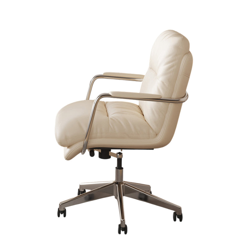 BDLFurniture Cream French Modern Executive Desk Home Office Writing Desk Matching Chair Option