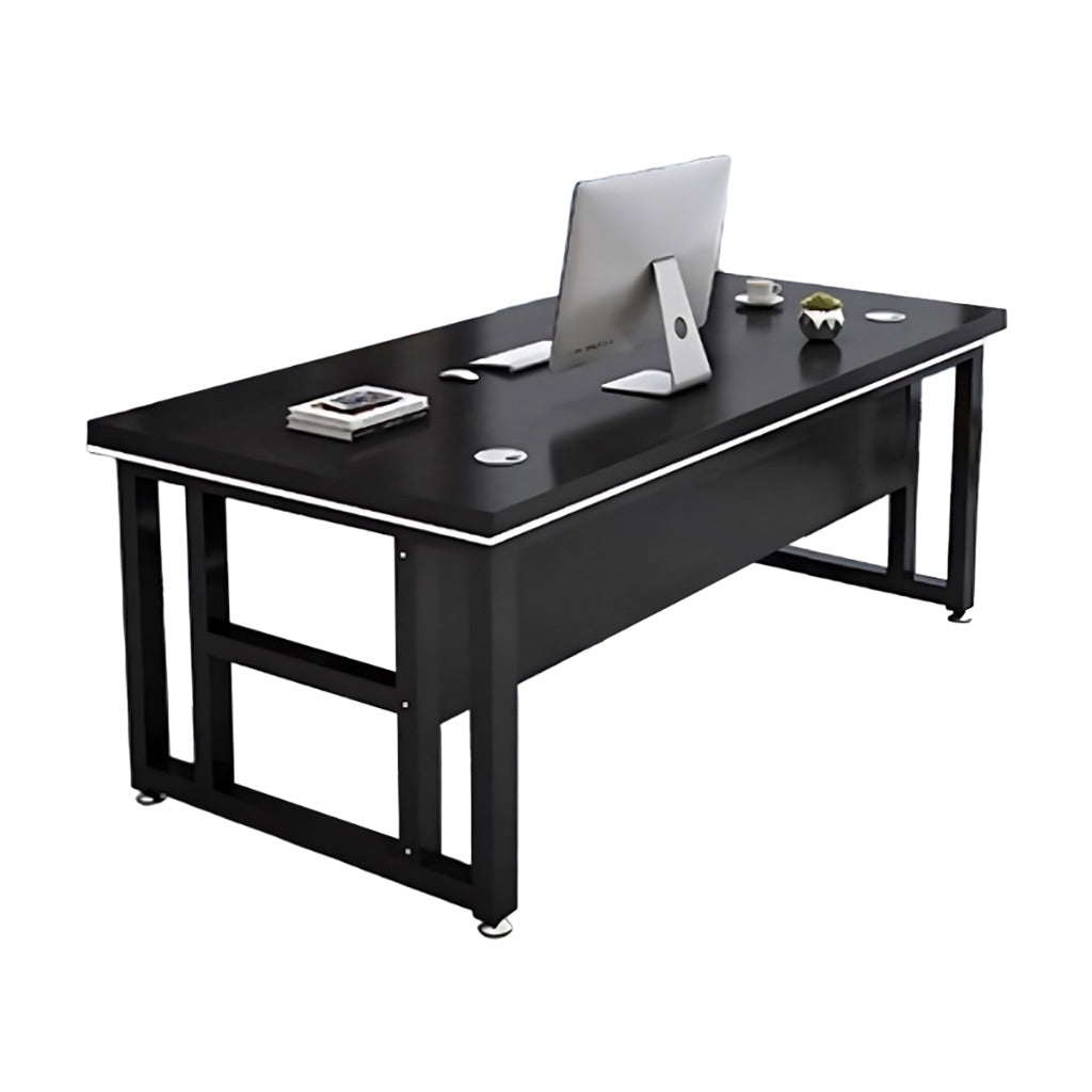 BDLFurniture Modern Single Computer Desk with CPU Holder Optional Pedestal Chair 120-160cm