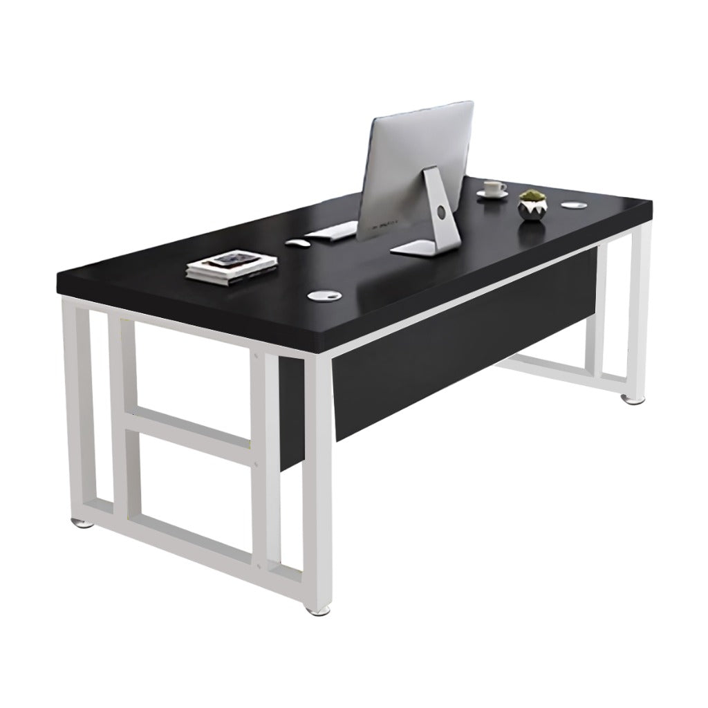 BDLFurniture Modern Single Computer Desk with CPU Holder Optional Pedestal Chair 120-160cm