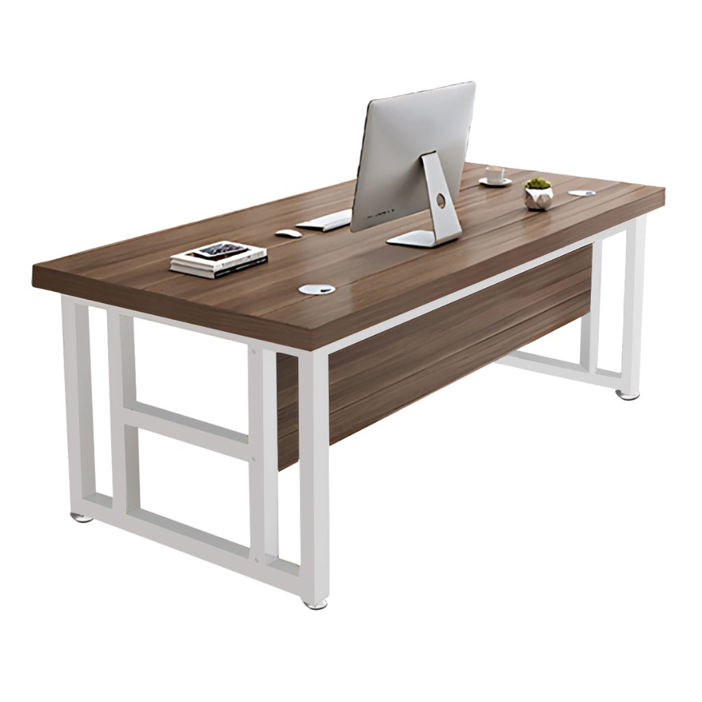 BDLFurniture Modern Single Computer Desk with CPU Holder Optional Pedestal Chair 120-160cm