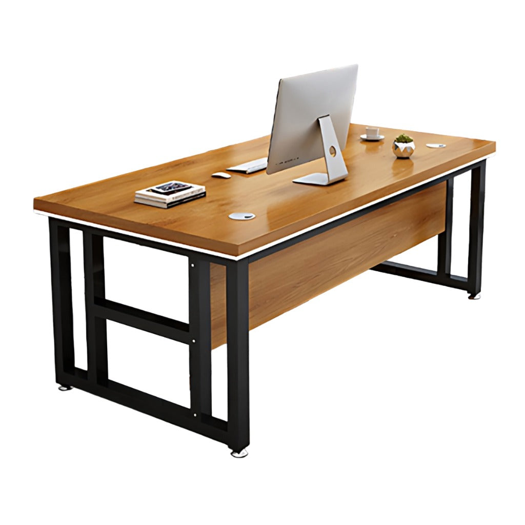 BDLFurniture Modern Single Computer Desk with CPU Holder Optional Pedestal Chair 120-160cm