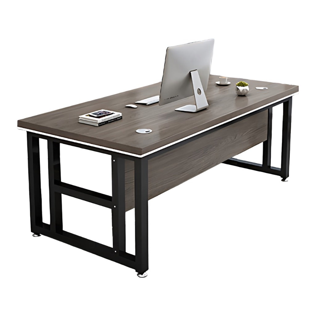 BDLFurniture Modern Single Computer Desk with CPU Holder Optional Pedestal Chair 120-160cm