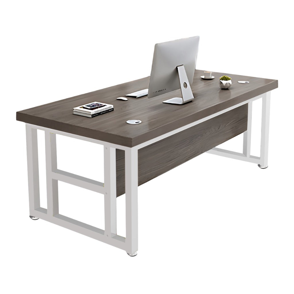 BDLFurniture Modern Single Computer Desk with CPU Holder Optional Pedestal Chair 120-160cm