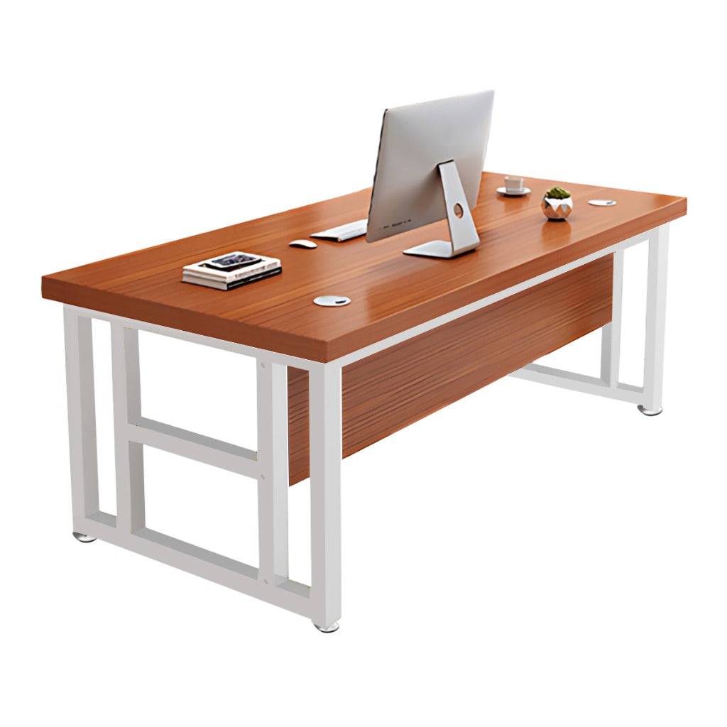 BDLFurniture Modern Single Computer Desk with CPU Holder Optional Pedestal Chair 120-160cm